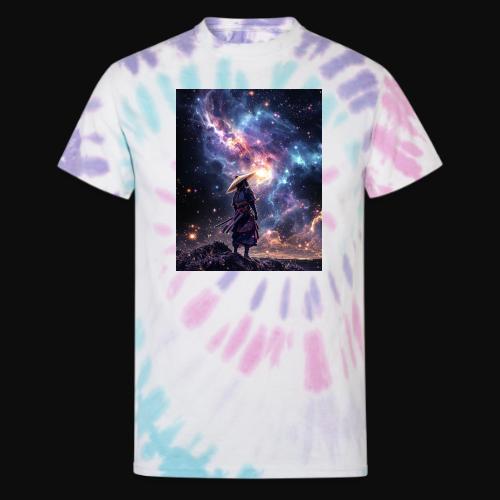 Samurai looking into the Cosmos - Unisex Tie Dye T-Shirt
