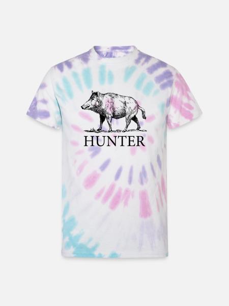 Hog Hunter - Unisex Tie Dye T-Shirt - Pastel Spiral
