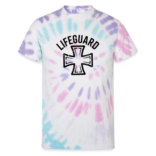 Lifeguard Cross Emblem - Unisex Tie Dye T-Shirt