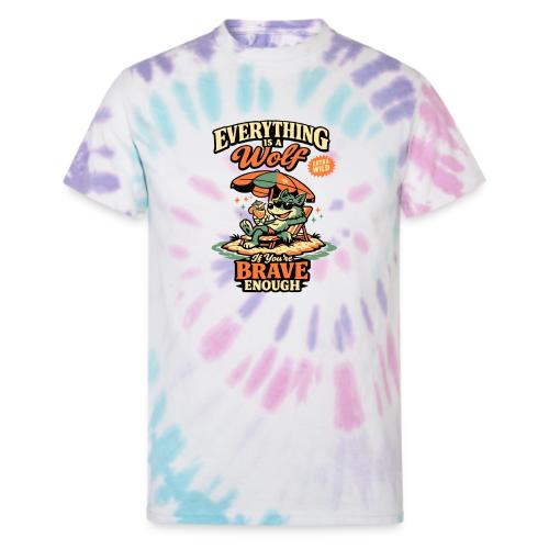 Everything Is A Wolf – Retro Chill - Unisex Tie Dye T-Shirt