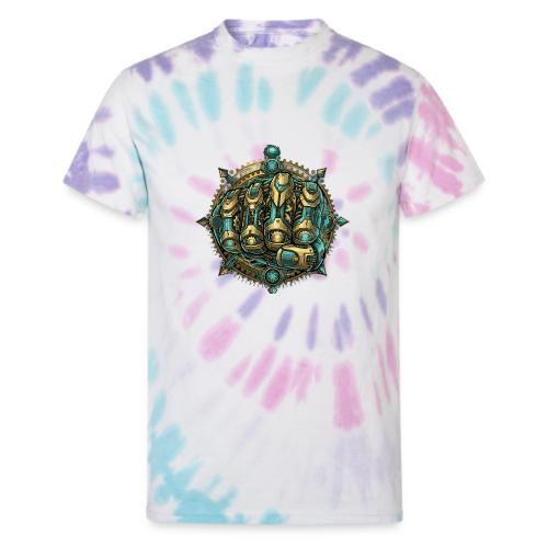 Cyberpunk Power Robot Hand - Unisex Tie Dye T-Shirt