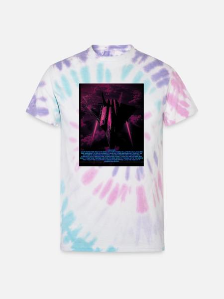 Neon Sky Battle Overdrive - Unisex Tie Dye T-Shirt - Pastel Spiral