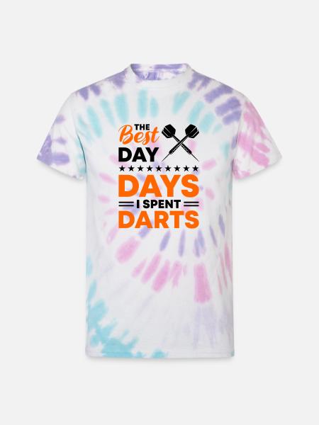 Darts Dart Player - Unisex Tie Dye T-Shirt - Pastel Spiral