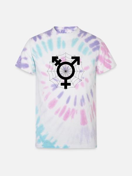 Trans support - Unisex Tie Dye T-Shirt - Pastel Spiral