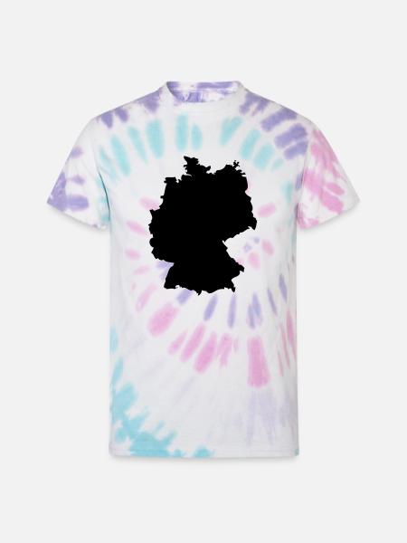 germany - Unisex Tie Dye T-Shirt - Pastel Spiral
