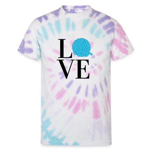 Love Yarn Teal - Unisex Tie Dye T-Shirt