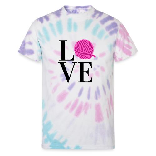 Love Yarn Pink - Unisex Tie Dye T-Shirt