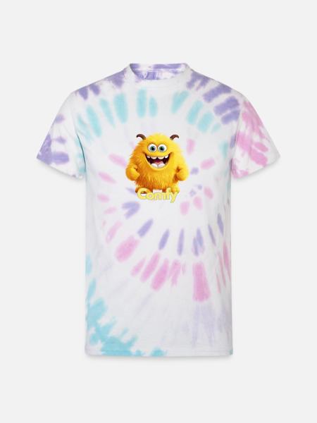 Comfy Warm Fuzzy - Unisex Tie Dye T-Shirt - Pastel Spiral