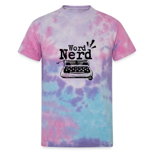 Word Nerd! (black) - Unisex Tie Dye T-Shirt