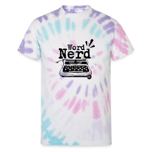 Word Nerd! (black) - Unisex Tie Dye T-Shirt