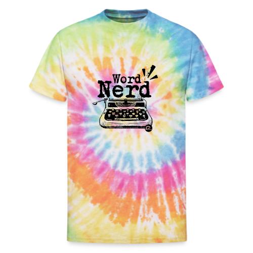 Word Nerd! (black) - Unisex Tie Dye T-Shirt