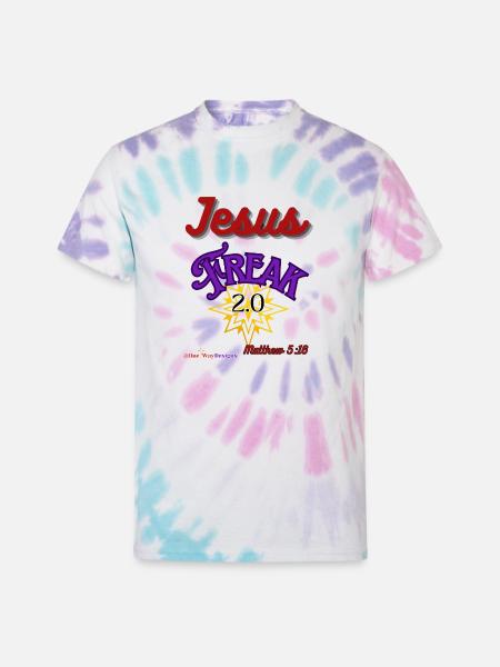 Jesus Freak 2 0 - Unisex Tie Dye T-Shirt - Pastel Spiral