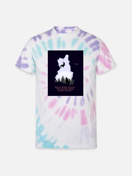 Motivation - Unisex Tie Dye T-Shirt - Pastel Spiral