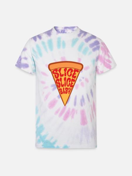 Slice Slice Baby - Unisex Tie Dye T-Shirt - Pastel Spiral