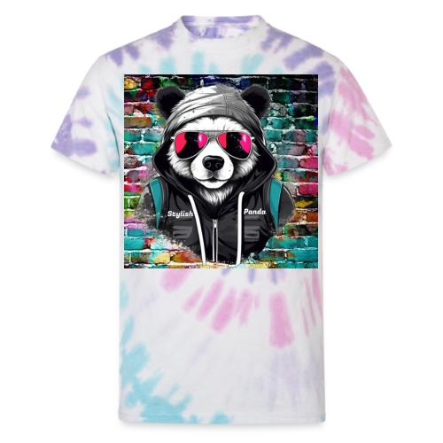 Stylish panda 2 - Unisex Tie Dye T-Shirt