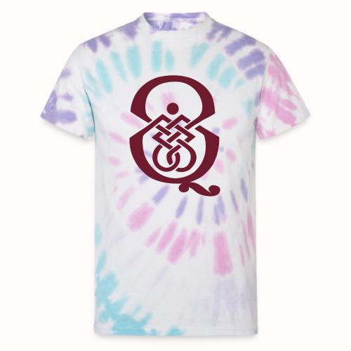 qcpb maroon logo - Unisex Tie Dye T-Shirt