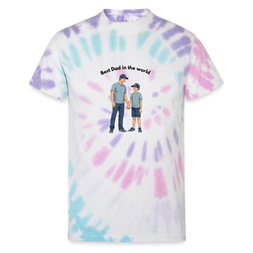Best Dad in the world - Unisex Tie Dye T-Shirt