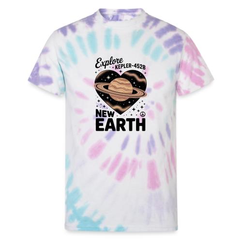Explore Kepler-452b – New Earth Adventure - Unisex Tie Dye T-Shirt