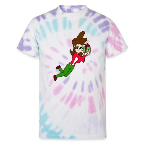 Coll Holding a Present - Unisex Tie Dye T-Shirt
