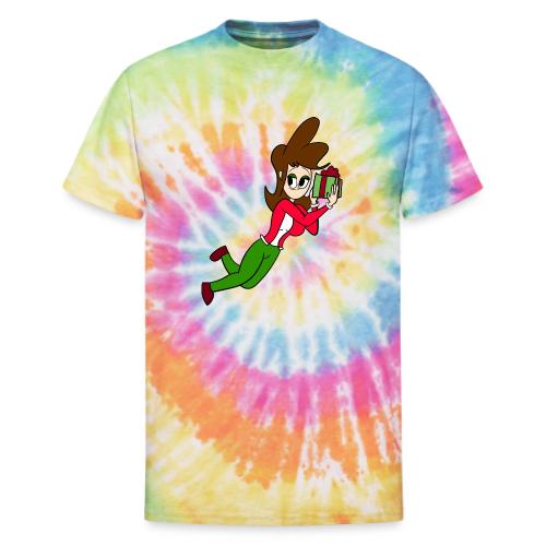Coll Holding a Present - Unisex Tie Dye T-Shirt