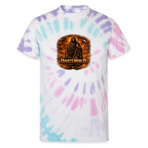 DJUKI’S WORLD – Kalru in Flames - Unisex Tie Dye T-Shirt