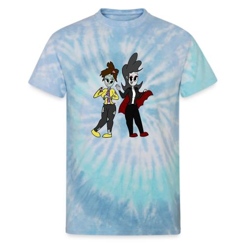 Vampire Coll and Zombie Dersy - Unisex Tie Dye T-Shirt