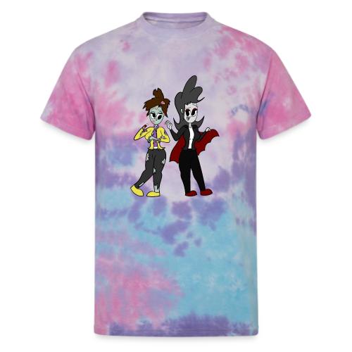 Vampire Coll and Zombie Dersy - Unisex Tie Dye T-Shirt