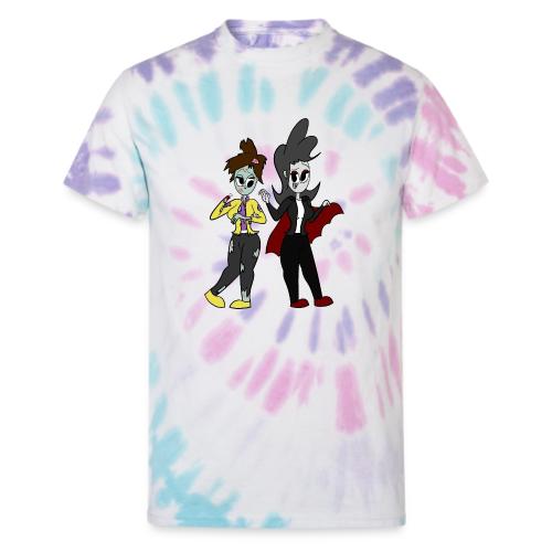 Vampire Coll and Zombie Dersy - Unisex Tie Dye T-Shirt