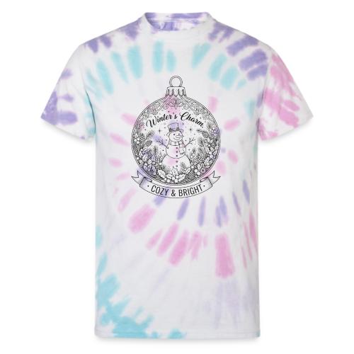 Festive Snowman T-Shirt - Unisex Tie Dye T-Shirt