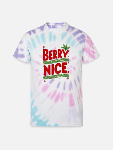 Berry Nice - Unisex Tie Dye T-Shirt - Pastel Spiral