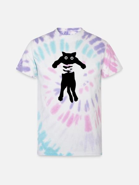 Flow cat - Unisex Tie Dye T-Shirt - Pastel Spiral