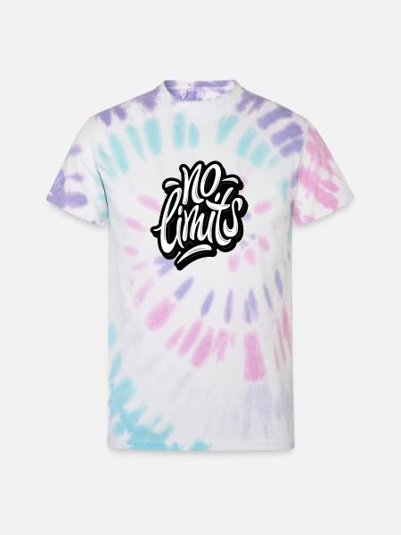 No limits - Unisex Tie Dye T-Shirt - Pastel Spiral