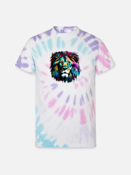 King of the Jungle - Unisex Tie Dye T-Shirt - Pastel Spiral