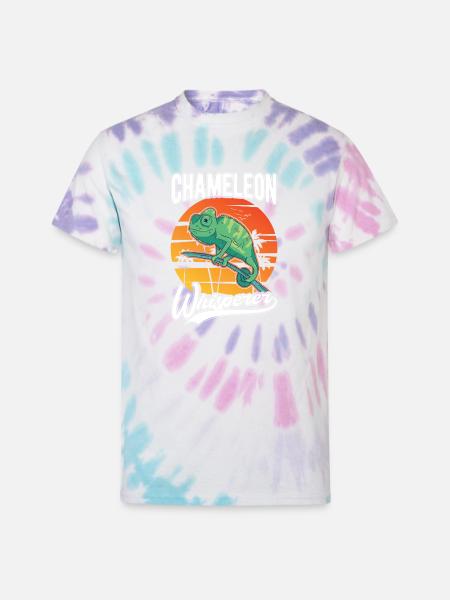 Chameleon Whisperer - Unisex Tie Dye T-Shirt - Pastel Spiral