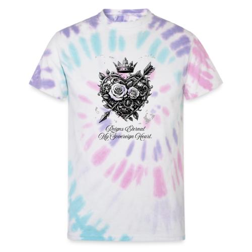 Royal Heart T-Shirt, Mug, & Leggings - Unisex Tie Dye T-Shirt