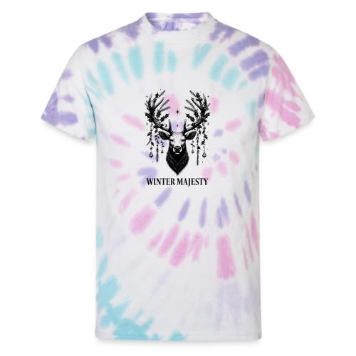 Majestic Reindeer T-Shirt, Poster, & Mug - Unisex Tie Dye T-Shirt