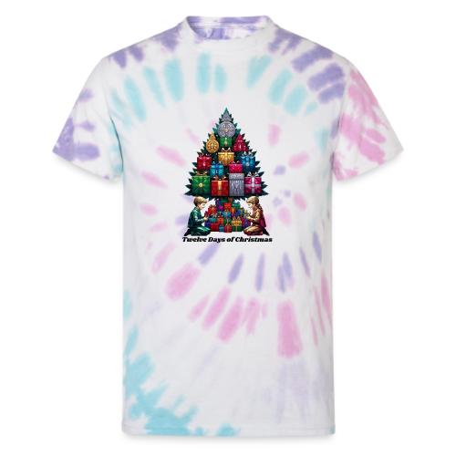 Twelve Days of Gifts T-Shirt - Unisex Tie Dye T-Shirt
