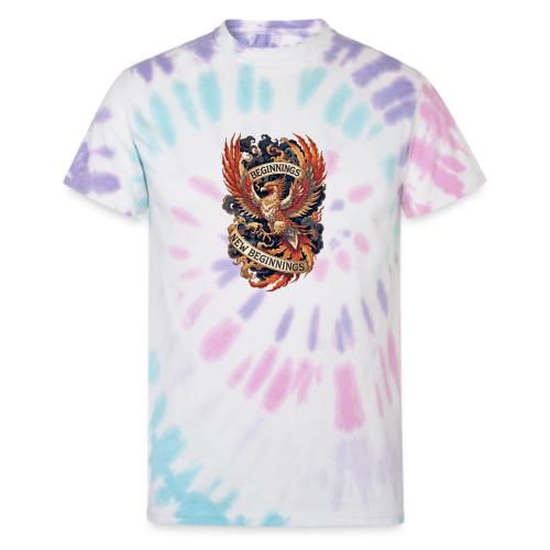 Phoenix New Year T-Shirt - Unisex Tie Dye T-Shirt