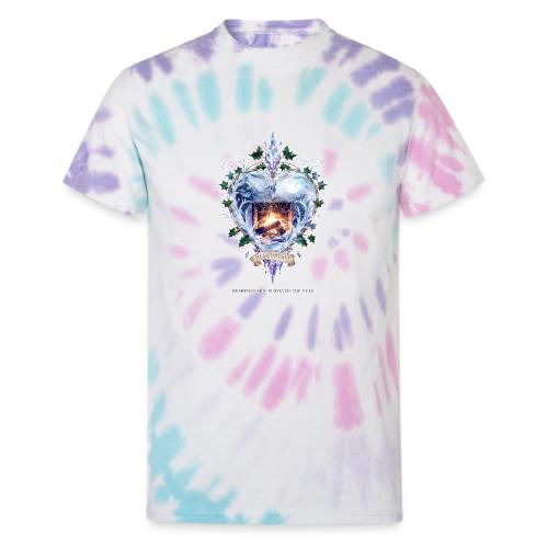 Imbolc Candle Veil T-Shirt | Veiled Rebirth - Unisex Tie Dye T-Shirt