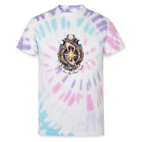 You Are My True North Celestial Compass T-Shirt - Unisex Tie Dye T-Shirt