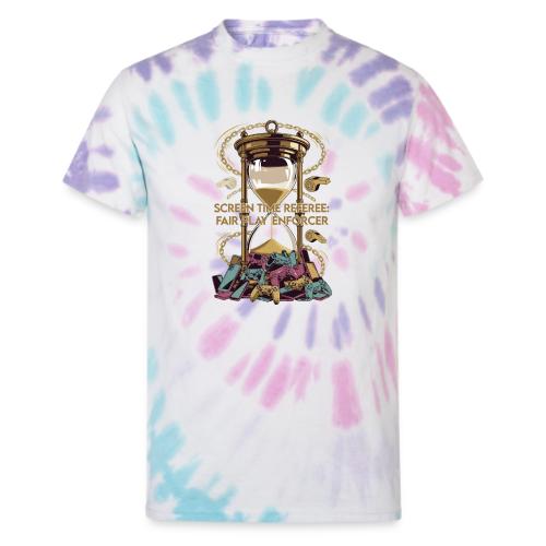 Screen Time Referee T Shirt, Fair Play Enforcer - Unisex Tie Dye T-Shirt