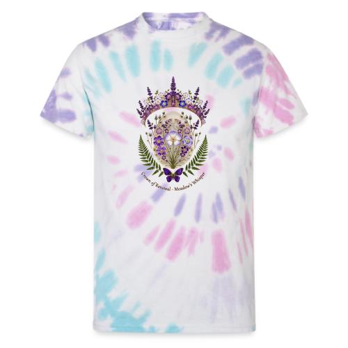 Spring Meadow Crown Tee, Cottagecore Renewal Gift - Unisex Tie Dye T-Shirt