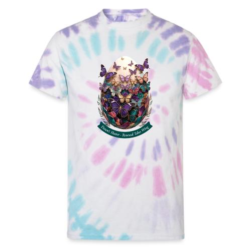 Easter Dawn's Flutter Butterfly T Shirt, Gift - Unisex Tie Dye T-Shirt