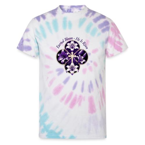 Easter Eternal Bloom Lily Crown T Shirt, Gift - Unisex Tie Dye T-Shirt