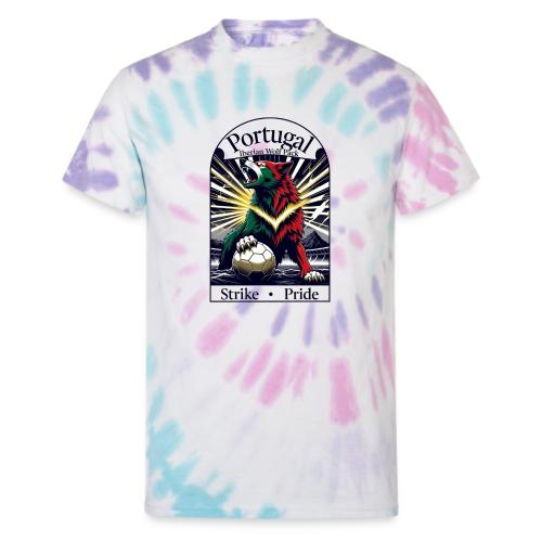 Portugal Iberian Wolf Soccer T Shirt, Pride Gift - Unisex Tie Dye T-Shirt