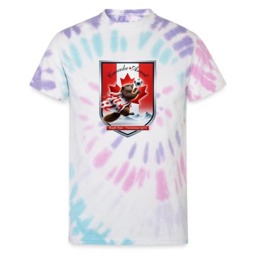 Canada Beaver Ascent T-Shirt, Canadian Pride Gift - Unisex Tie Dye T-Shirt