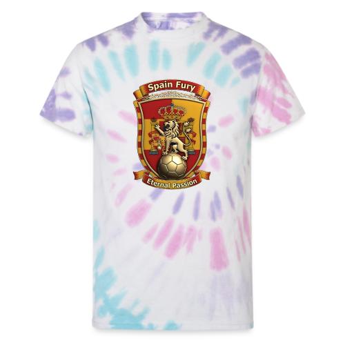 Spain Lion Fury T-Shirt, Spanish Crest Gift - Unisex Tie Dye T-Shirt