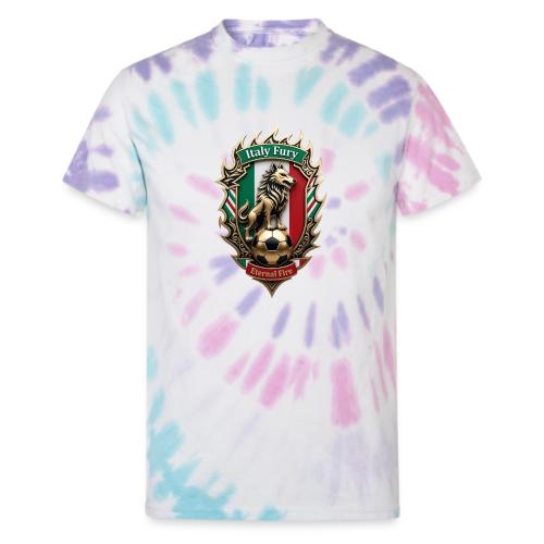 Italy Wolf Fury T-Shirt, Italian Flag Pride Gift - Unisex Tie Dye T-Shirt