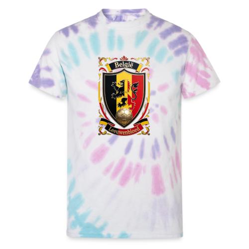 Belgium Lion Crest T-Shirt, Belgian Flag Gift - Unisex Tie Dye T-Shirt