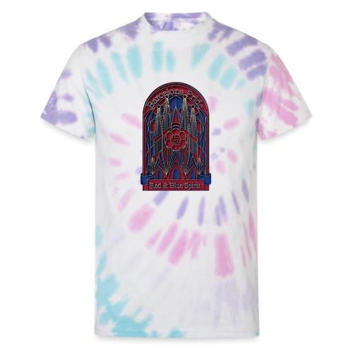 Barcelona Scarlet Pride T Shirt, Vibrant City Gift - Unisex Tie Dye T-Shirt